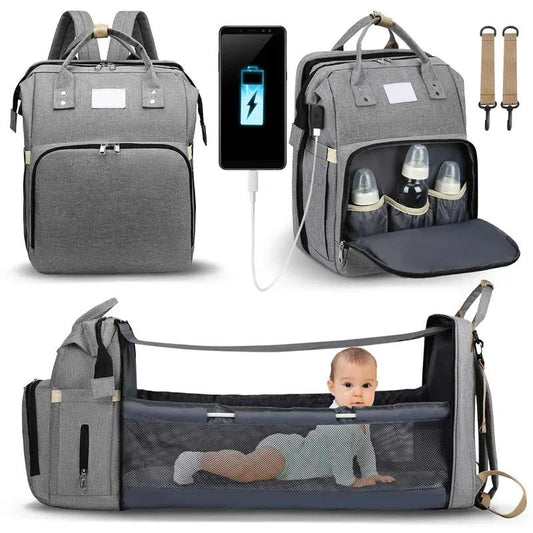 Portable Folding Crib Diaper Bag Multi-Function Folding Diaper Bag - ELITE TRADING