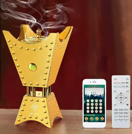 Bakhoor Arabic Electric Incense Oud Burner with Full Quran Muslim Speaker – SQ-668 - ELITE TRADING