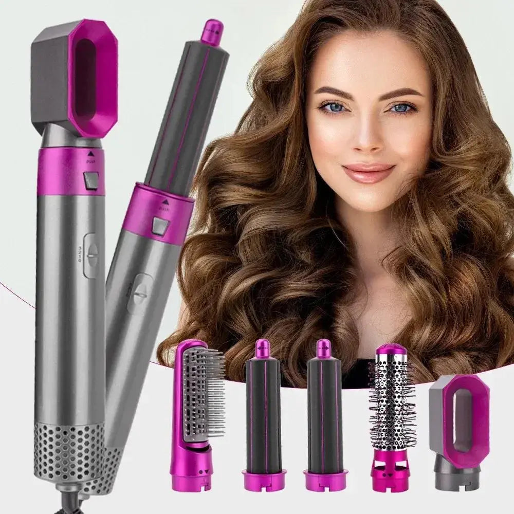 Hot Air Brush 5 in 1 Hair Dryer Brush None