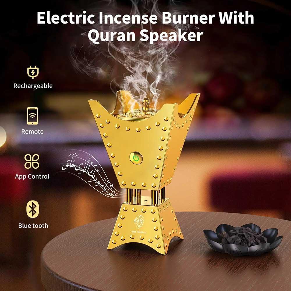 Bakhoor Arabic Electric Incense Oud Burner with Full Quran Muslim Speaker – SQ-668 - ELITE TRADING