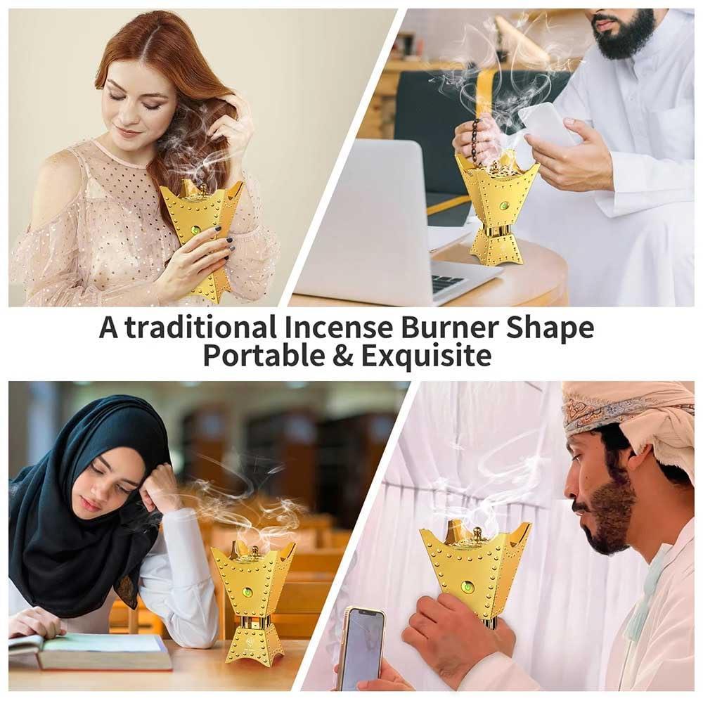 Bakhoor Arabic Electric Incense Oud Burner with Full Quran Muslim Speaker – SQ-668 - ELITE TRADING